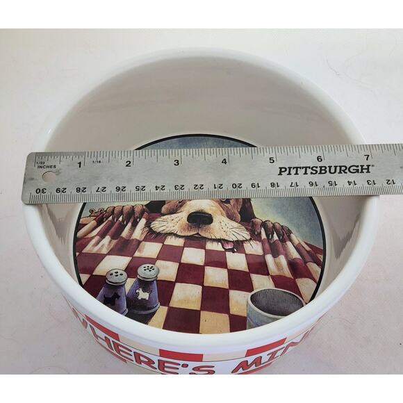 Dog Bowl-Gary Patterson-Whimsical Images-Funny Dog, Large Size - Picture 12 of 12